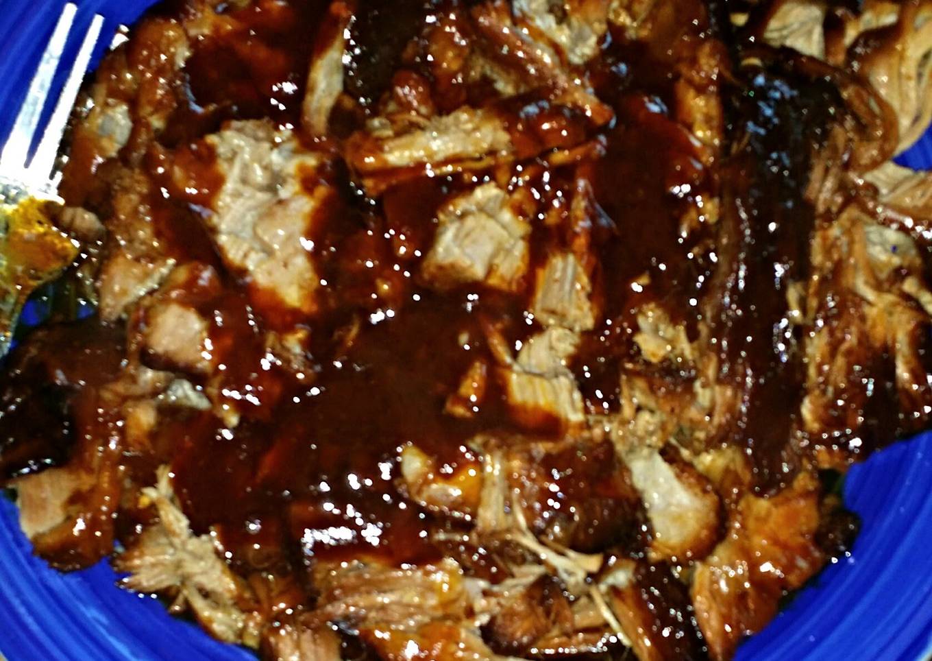 Sweet&Spicey Bbq pork roast *slow cooker*