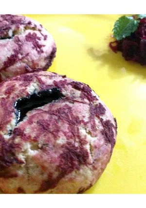 A picture of Beetroot choco lava cookies.