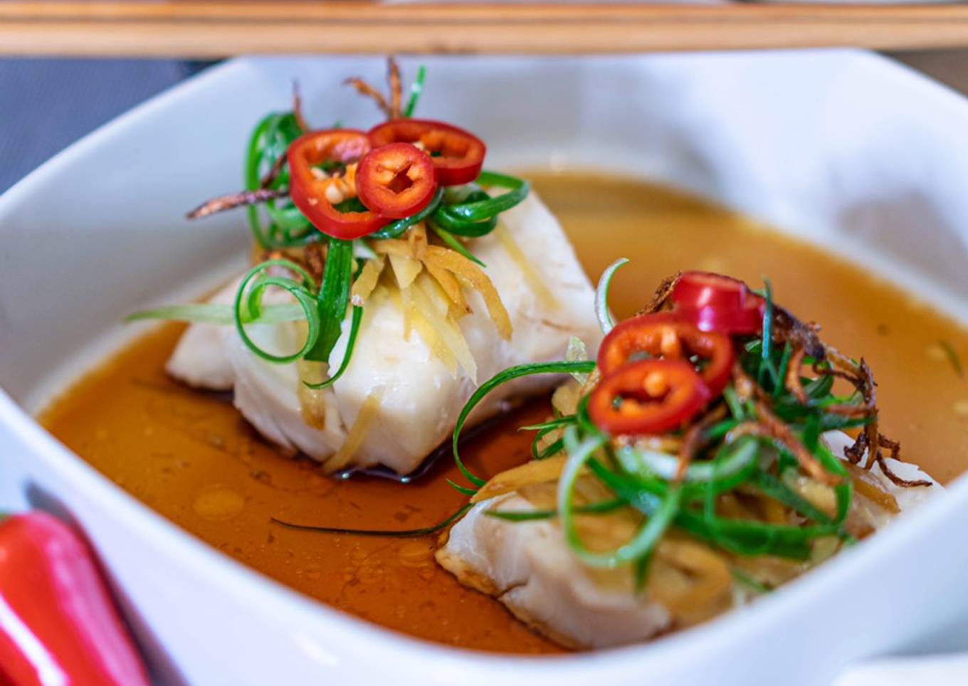 Chinese Cantonese Steamed Fish