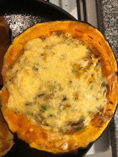 Una foto de Cabutia relleno vegetariano