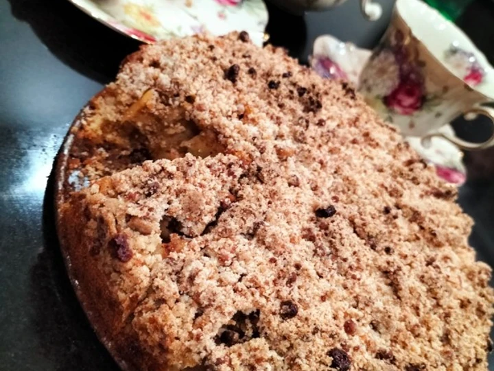Easy Way Make Apple crumble cake which So Delicious