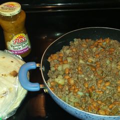 A picture of GameDay burritos...