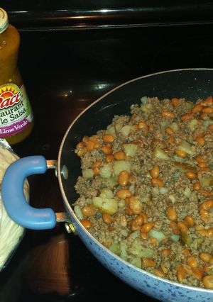 A picture of GameDay burritos...