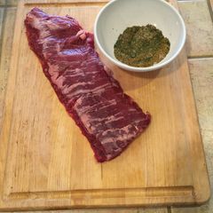 A picture of Steak Rub/Grilling.