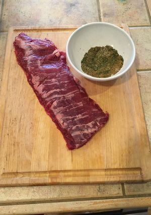 A picture of Steak Rub/Grilling.