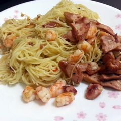 A picture of Spaghetti Aglio Olio.