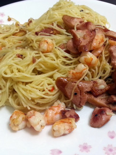A picture of Spaghetti Aglio Olio.
