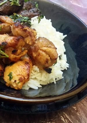 A picture of Aya's Shish Tawook.