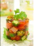 Summertime Chilled Umeshu and Okra in Jelly For the Star Festival