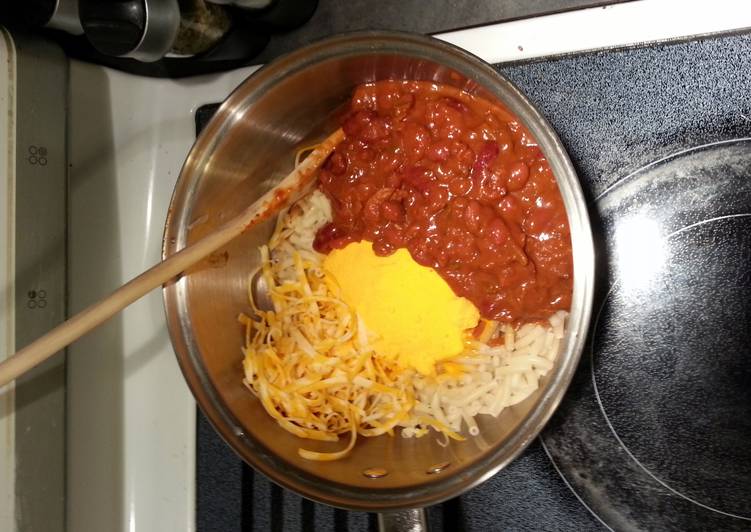 How to Prepare Appetizing Chilli, Mac, n Cheese