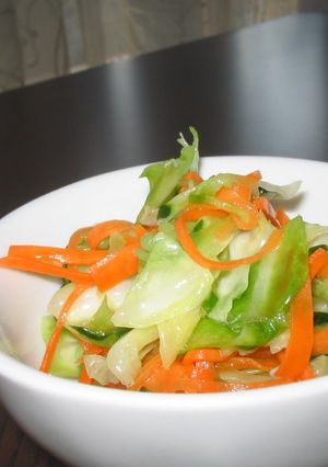 A picture of A Pickled Salad with Delicious Vegetables.