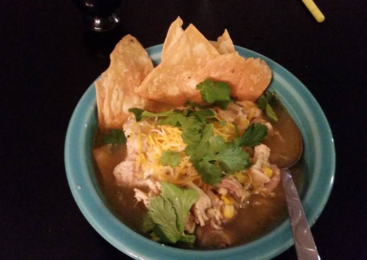 Easiest Way to Make Super Quick Homemade Chicken tortilla soup