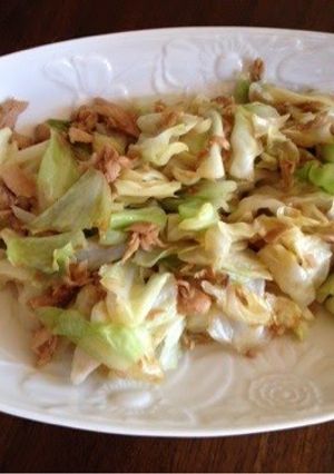A picture of Cabbage and Tuna Stir-Fry.