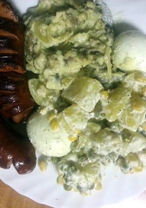 A picture of mushroom-potato lan tusa.