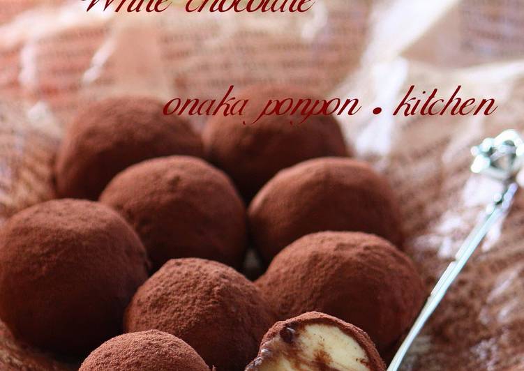 Recipe of Homemade Cream Cheese ♡ White Chocolate Truffle