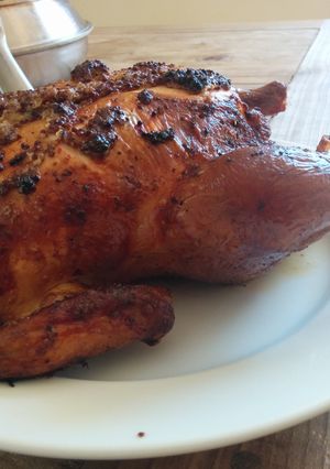 A picture of Smoked Whole Chicken.