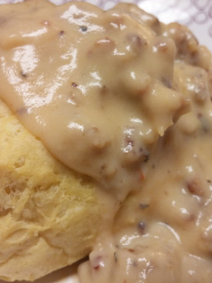 A picture of Sausage Gravy.