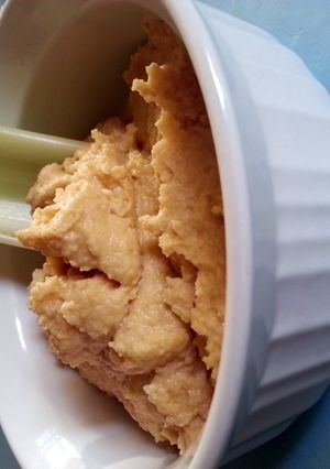 A picture of skye's hummus.