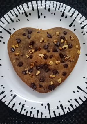 A picture of Choco Banana Walnut Cake (Eggless).