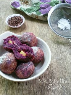 Foto resep Bola Bola Ubi Ungu