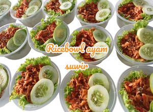 Foto resep Ricebowl ayam suwir (ide jualan)