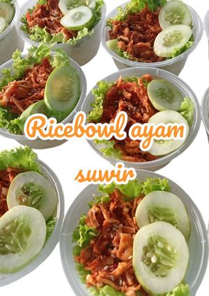 Foto resep Ricebowl ayam suwir (ide jualan)