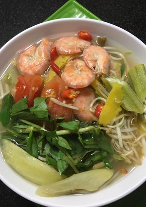 Hình của món Canh chua tép.