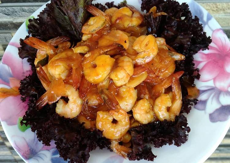 Resep Udang asam manis simple, Menggugah Selera