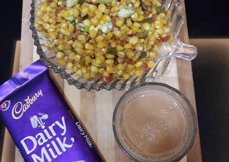 Recipe of Quick Corn chat masala