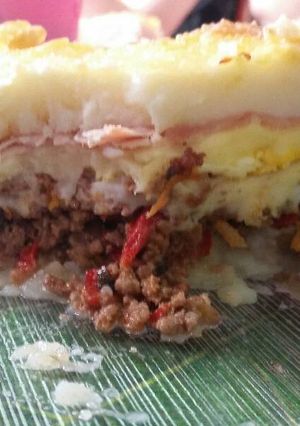 Una foto de Pastel de carne!