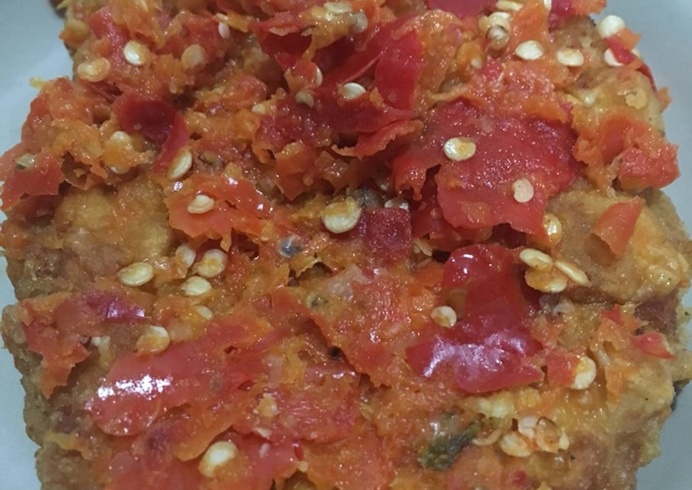 Resep Ayam geprek cabe setan Anti Gagal