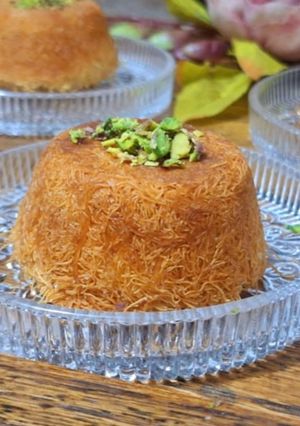 صورة لوصفة كنافة بالقشطة