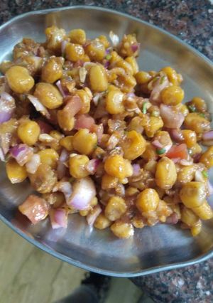 A picture of Corn chaat.