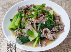 Foto resep Capcay goreng siram sapi