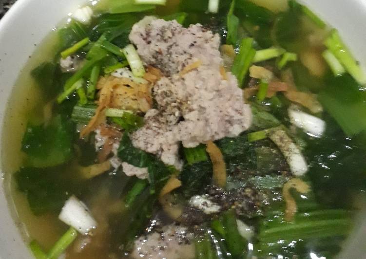 Simple Way to Make Any-night-of-the-week Canh cải bẹ xanh thịt heo xay 🐷🌿