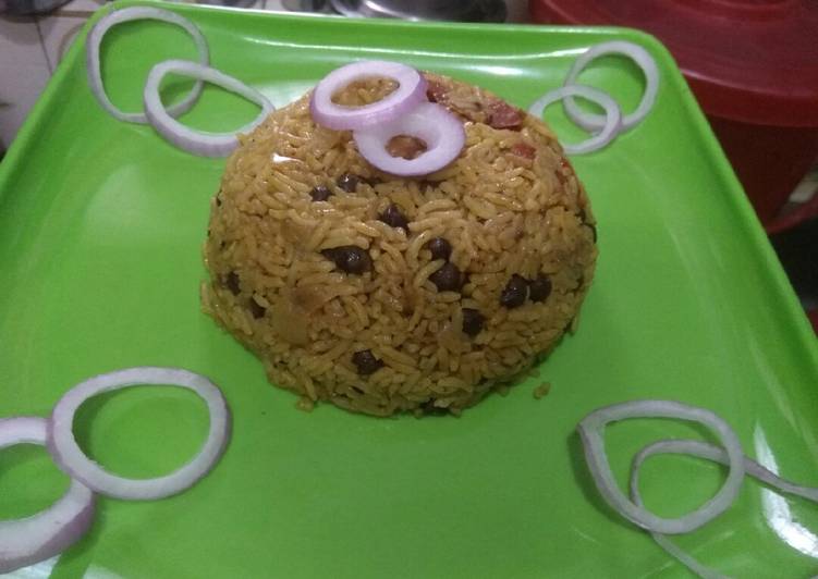 How to Make Favorite Black Chana biryani