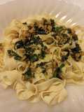 Tallarines al pesto (caseros)