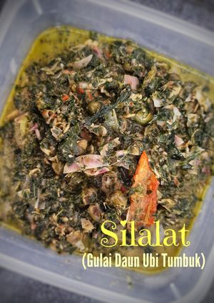 Foto resep Gulai Silalat (Daun Singkong/Ubi Tumbuk)
