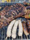 🍖Pierna de Cordero a la parrilla con pinchos de Lomo de aguja🍢