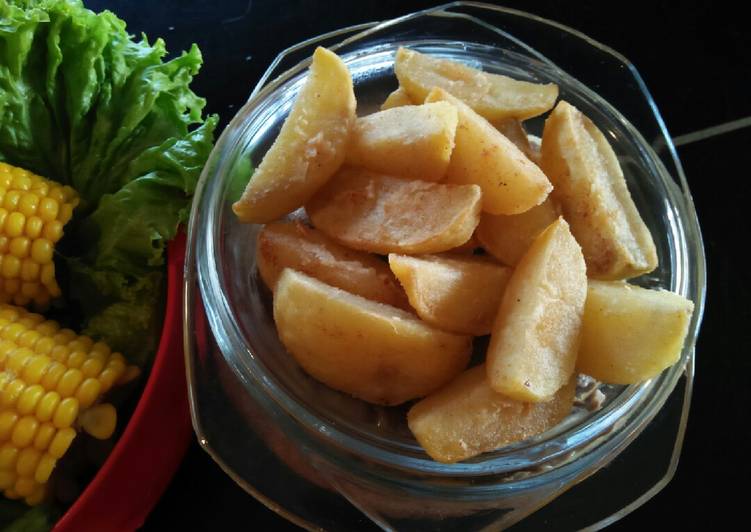 Cara Membuat Kentang Goreng alias Potato Wedges yang Gurih
