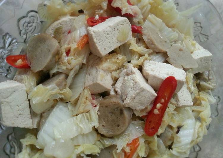 Anti Ribet, Membuat Tumis Sawi Putih Tahu Bakso Irit Untuk Jualan