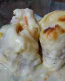 Rollos de pescado gratinados