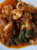 กุ้งผัดพริกแกง