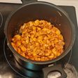 Pollo a la cerveza con sobrasada