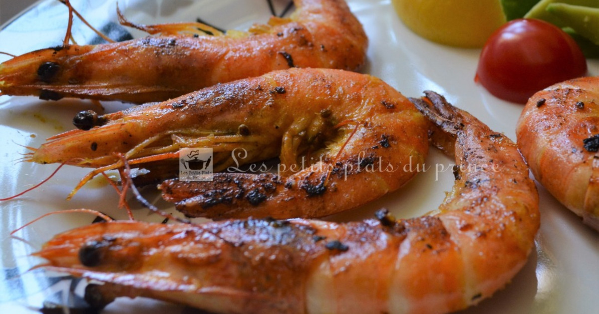 Gambas Grillées à La Plancha de Les petits plats du Prince - Cookpad