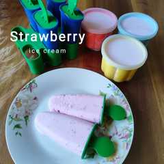 A picture of Strawberry ice cream.