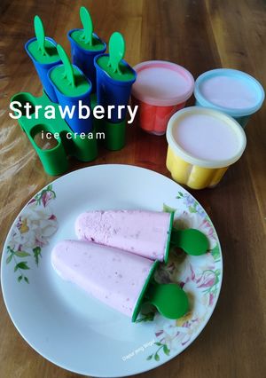 Foto resep Strawberry ice cream