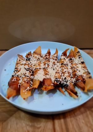 Foto resep Lumpia Tape Singkong Tabur Coklat Keju