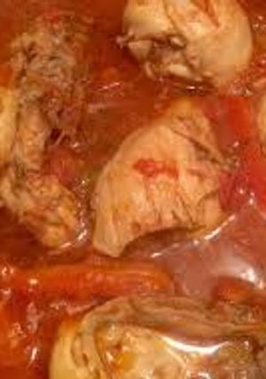 Una foto de Pollo a la portuguesa