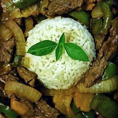 A picture of Mom's 70s Chinese Pepper Steak.